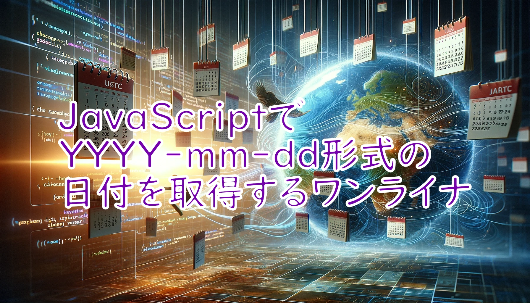 Featured image of post JavaScriptでYYYY-mm-dd形式の日付を取得するワンライナ：UTC版とローカルタイムゾーン対応版