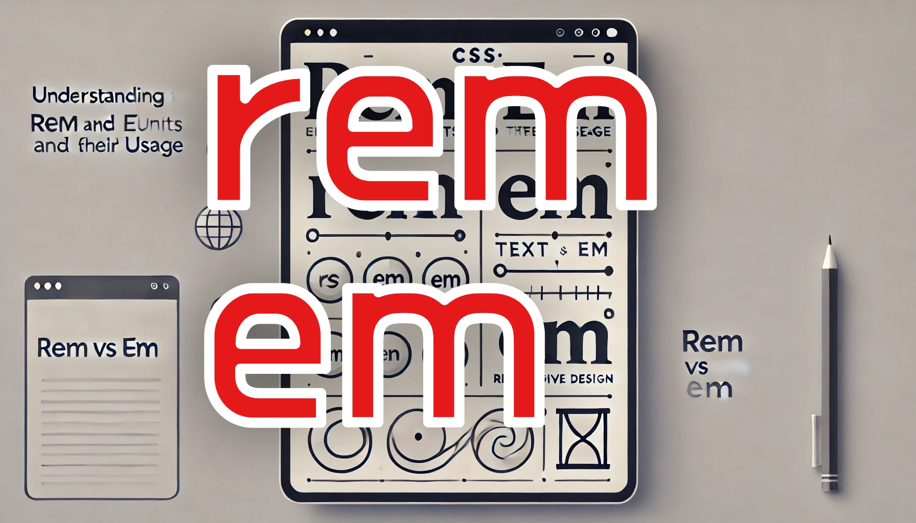 Featured image of post CSSのremとemの違いと使い分けのポイント