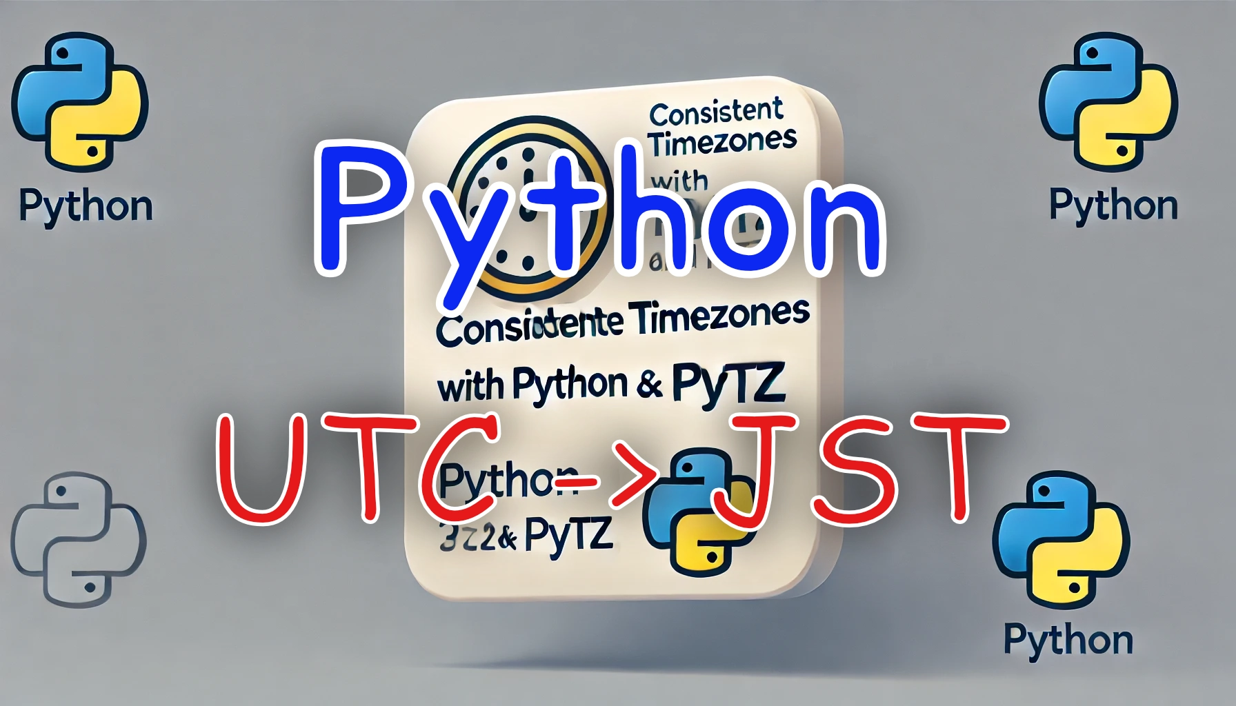 Featured image of post Pythonでシステム環境に依存せずにJST（日本標準時）を扱う