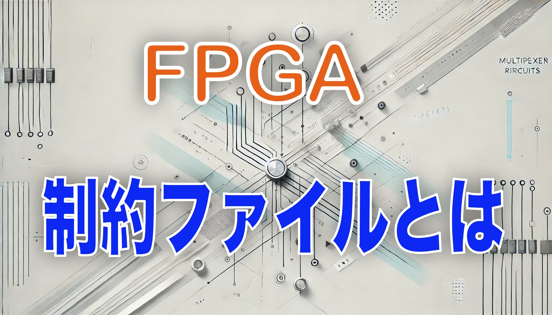 Featured image of post FPGA初心者が知っておきたい「制約ファイル」とは？その役割と重要性
