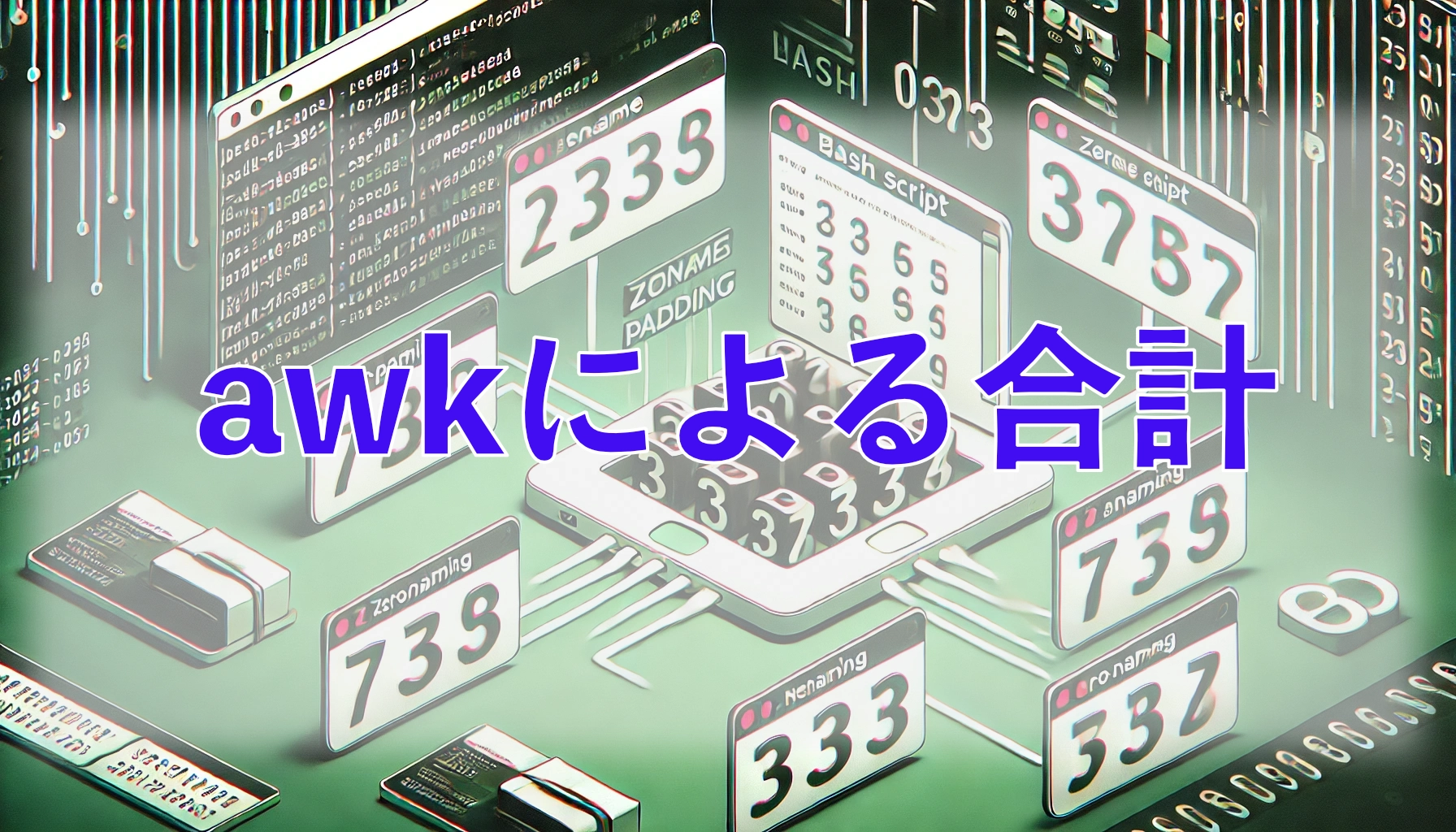 Featured image of post AWKを使った簡単な合計計算の方法
