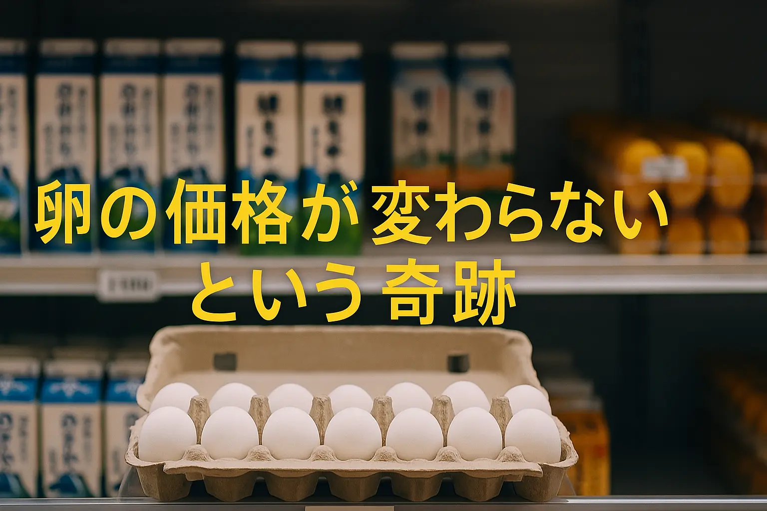 Featured image of post 卵の値段が変わらない奇跡と、口座の残高が同じでも減っているかもしれない不安
