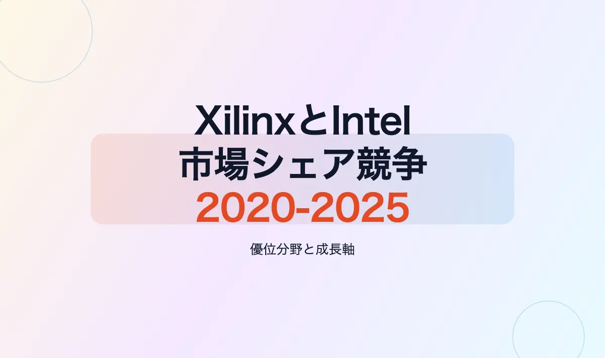 Featured image of post XilinxとIntel（Altera）のFPGA市場シェア比較 (2020〜2025年)
